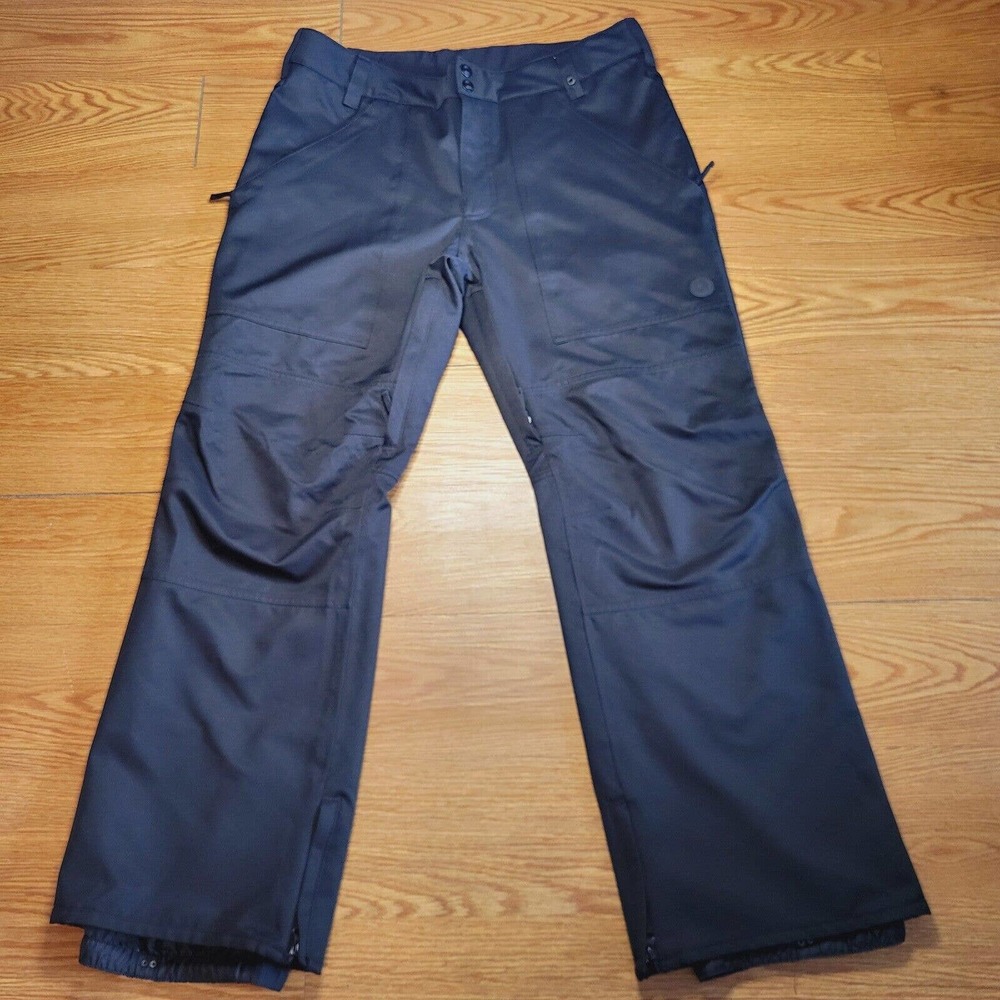 Aperture 10,000mm Men's Insulated Snow Pants Waterproof Lined Size XL Black EUC